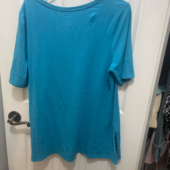 Chico size 2  blue T-shirt short sleeve - Picture 9 of 10
